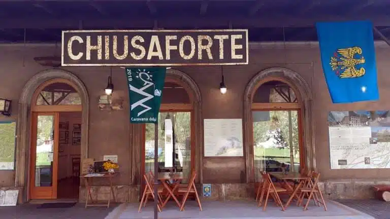 Bahnhof Chiusaforte, Friaul, Italien