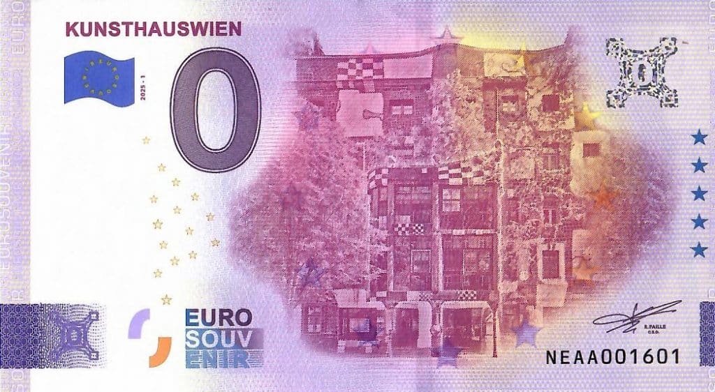 0-Euro-Souvenierschein - Kunsthaus Wien, Classic